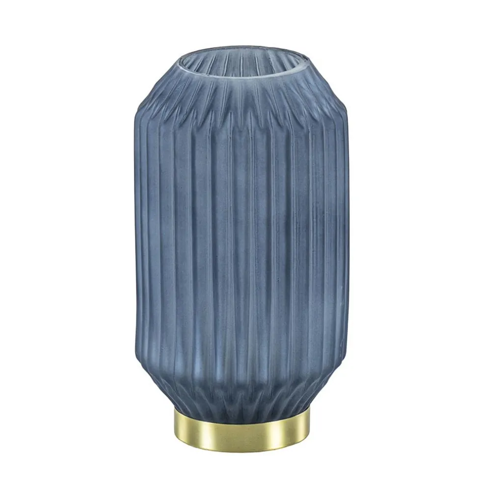 Sale Straluma Tafellamp Ivot op batterij mat blauw groot