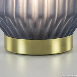 Sale Straluma Tafellamp Ivot op batterij mat blauw groot