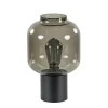 Outlet Straluma Tafellamp Lett zwart + smoke glas 20cm