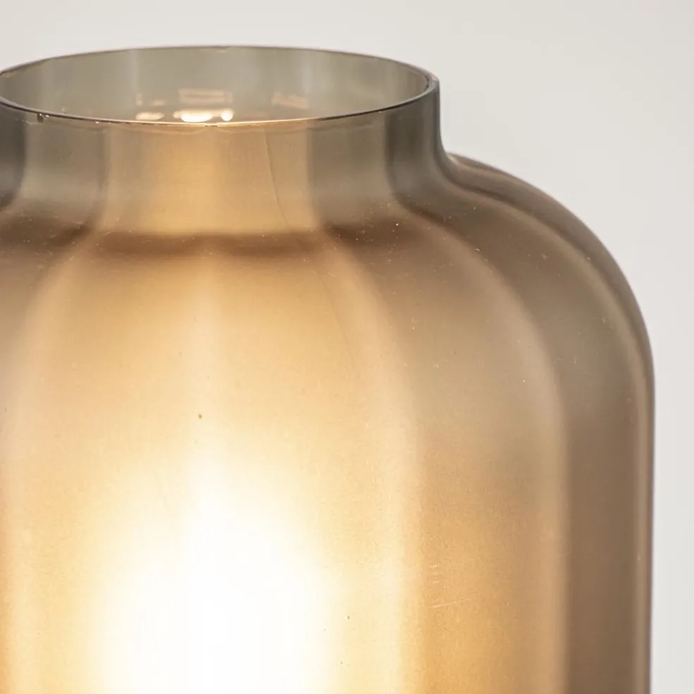 Outlet Straluma Tafellamp Lett zwart met mat smoke glas
