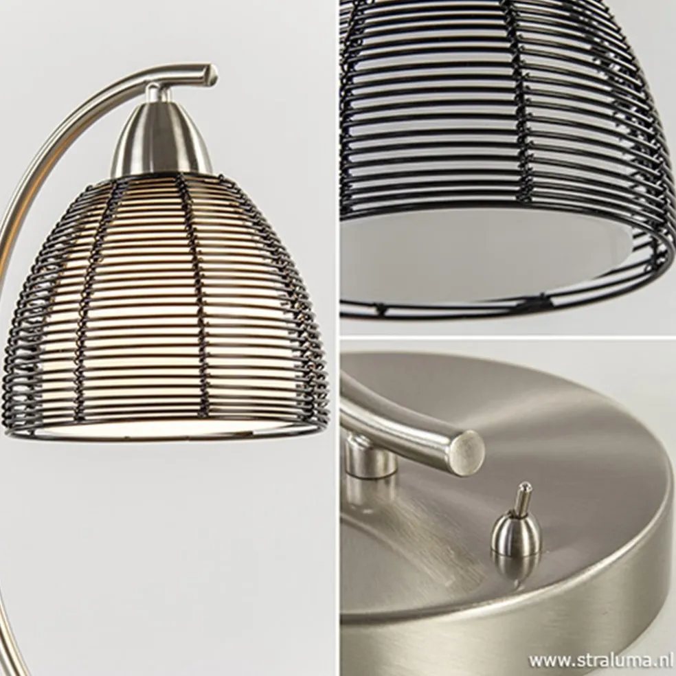 Outlet Straluma Tafellamp met zwarte draad kap
