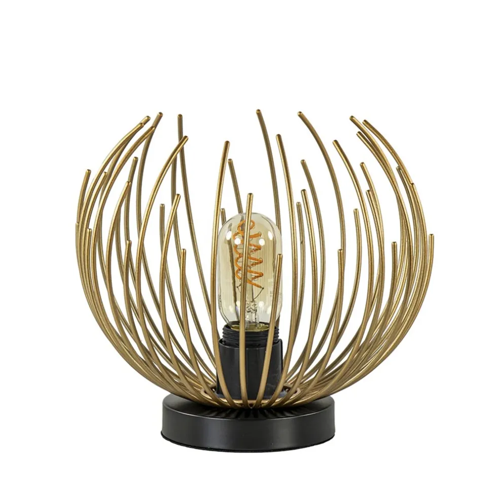 Discount Straluma Tafellamp Nest klein zwart/matgoud