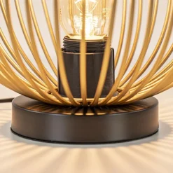 Discount Straluma Tafellamp Nest klein zwart/matgoud