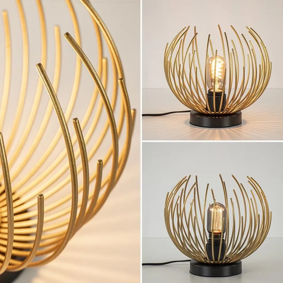 Discount Straluma Tafellamp Nest klein zwart/matgoud
