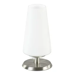 Best Straluma Tafellamp nikkel/glas met touchdimmer