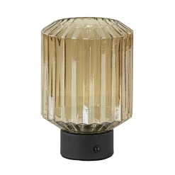 Fashion Straluma Tafellamp op batterij amber/zwart dimbaar
