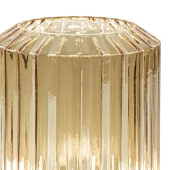Fashion Straluma Tafellamp op batterij amber/zwart dimbaar