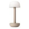 Clearance Straluma Tafellamp op batterij beige met frosted kap