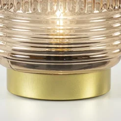 Shop Straluma Tafellamp op batterij Lipa amber glas