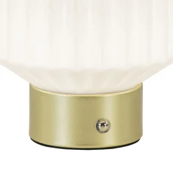 Store Straluma Tafellamp op batterij wit/goud 3-standen dimbaar