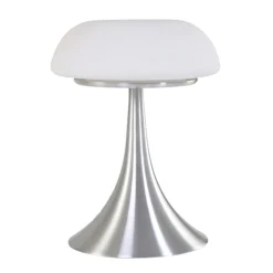 Clearance Straluma Tafellamp Purissima staal met opaal glas