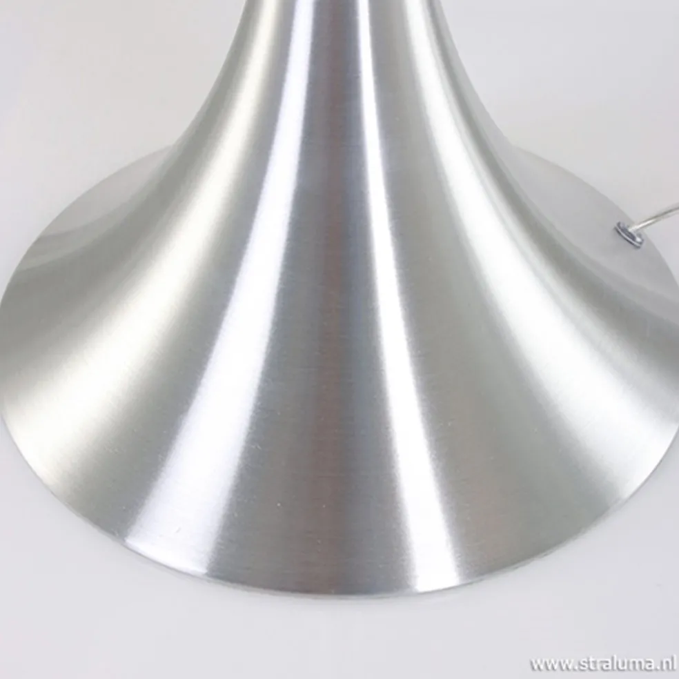 Clearance Straluma Tafellamp Purissima staal met opaal glas