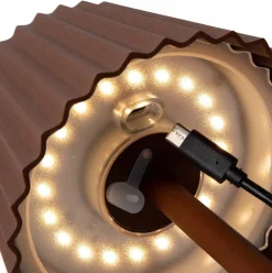 Cheap Straluma Tafellamp roest bruin oplaadbaar inclusief LED IP54