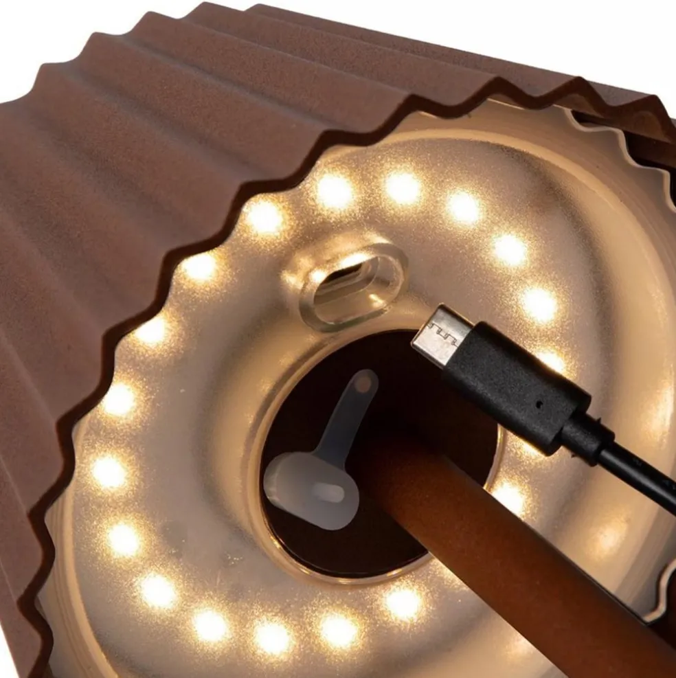 Cheap Straluma Tafellamp roest bruin oplaadbaar inclusief LED IP54