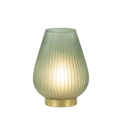 New Straluma Tafellamp Tajera op batterij donker groen/goud
