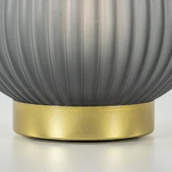 Shop Straluma Tafellamp Tajera op batterij mat grijs/goud
