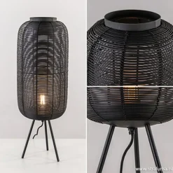 Store Straluma Tafellamp Tomek zwart draad 3-poot 70cm
