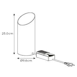 Store Straluma Tafellamp uplighter mat wit met goud