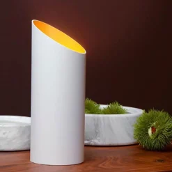 Store Straluma Tafellamp uplighter mat wit met goud