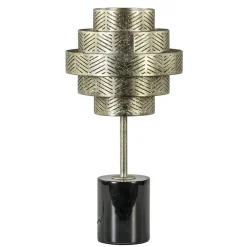 Cheap Straluma Tafellamp Vegas oud zilver/marmer zwart