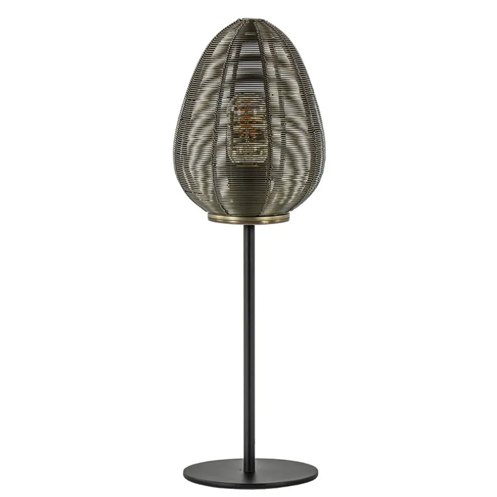 Outlet Straluma Tafellamp Yaelle brons/zwart