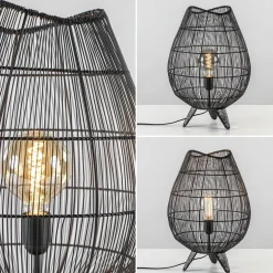 Discount Straluma Tafellamp Yumi zwart op pootjes Light and Living