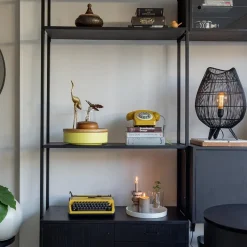 Discount Straluma Tafellamp Yumi zwart op pootjes Light and Living