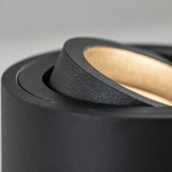 Outlet Straluma Tafelspot Rebel rond zwart gu10