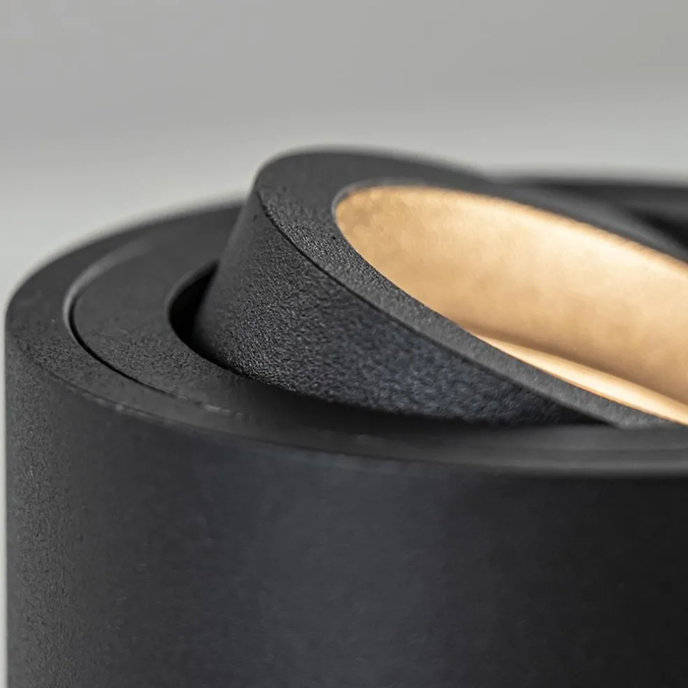 Outlet Straluma Tafelspot Rebel rond zwart gu10