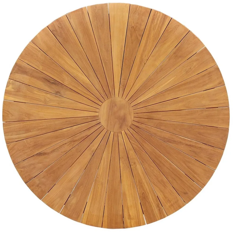 New Straluma Teak houten buitentafel rond 130 cm