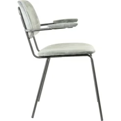 Hot Straluma Trendy eetkamerstoel Emma velvet grijs