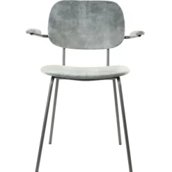 Hot Straluma Trendy eetkamerstoel Emma velvet grijs