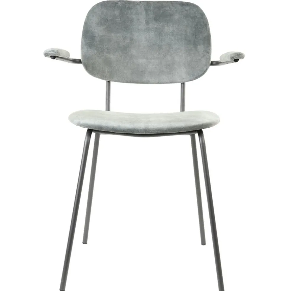 Hot Straluma Trendy eetkamerstoel Emma velvet grijs