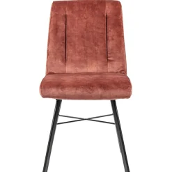 Hot Straluma Trendy eetkamerstoel velvet blush met zwarte pootjes