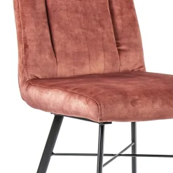 Hot Straluma Trendy eetkamerstoel velvet blush met zwarte pootjes