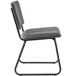 Store Straluma Trendy eettafelstoel grijs met gunmetal poot