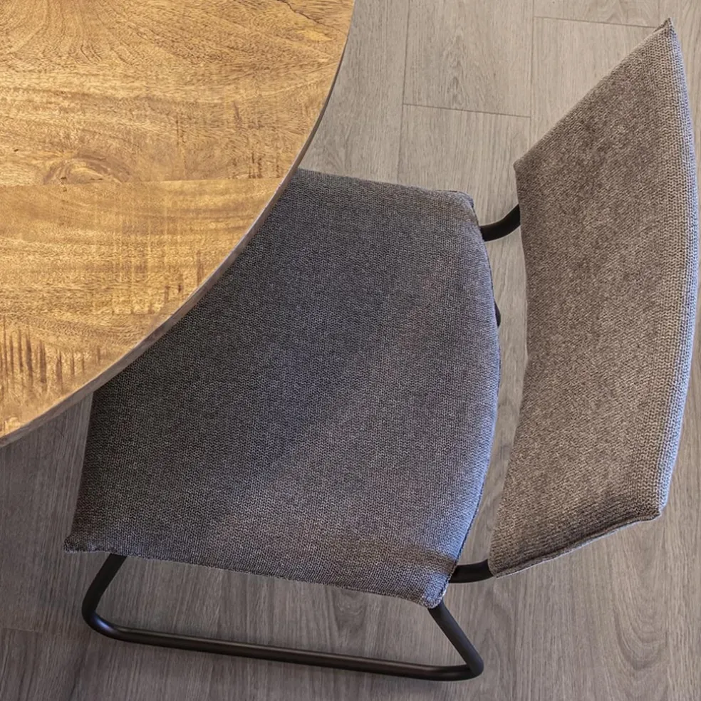 Store Straluma Trendy eettafelstoel grijs met gunmetal poot