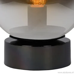 Hot Straluma Trendy glazen tafellamp smokey