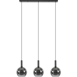 Shop Straluma Trendy hanglamp met smoke/titanium glazen bollen