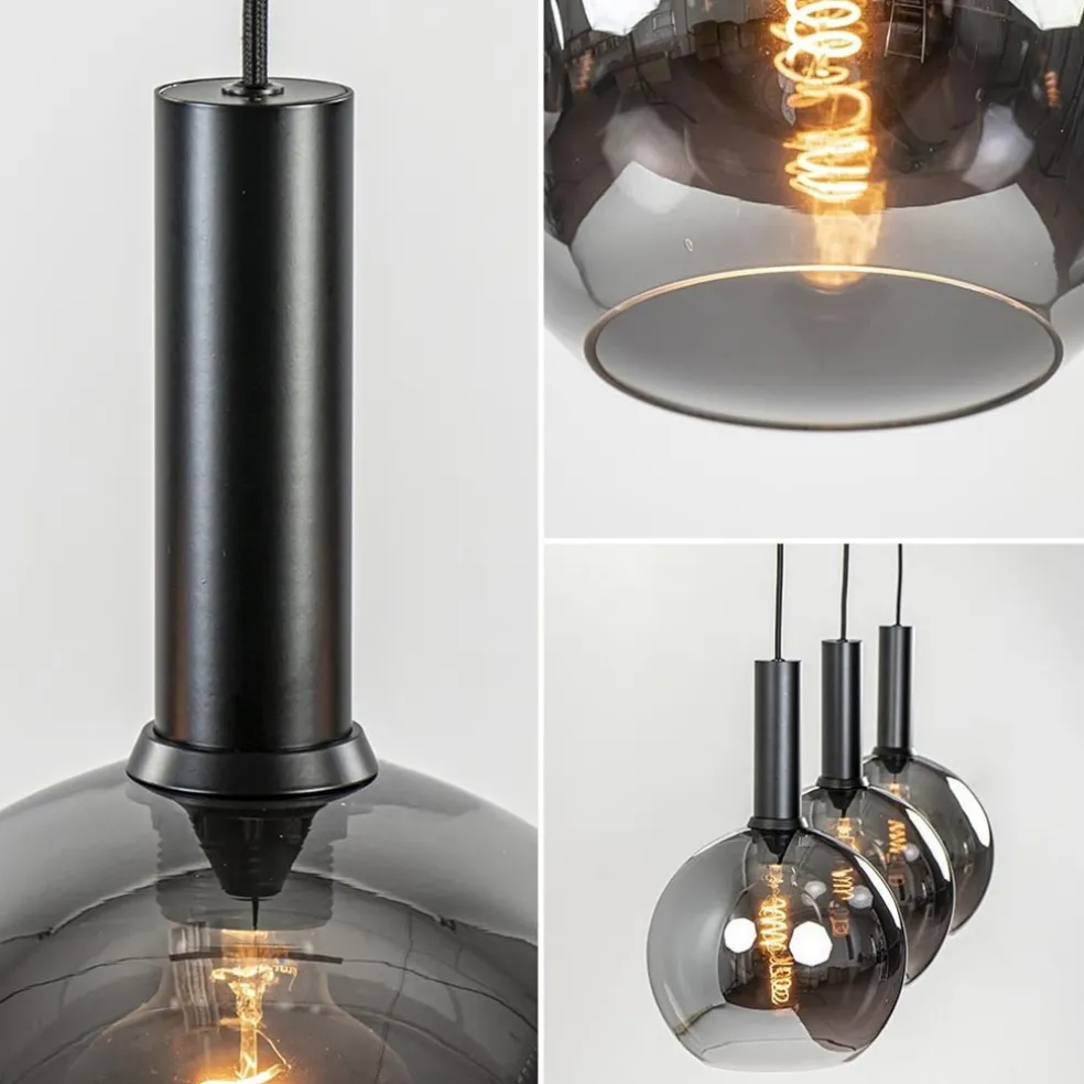 Shop Straluma Trendy hanglamp met smoke/titanium glazen bollen