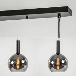 Shop Straluma Trendy hanglamp met smoke/titanium glazen bollen