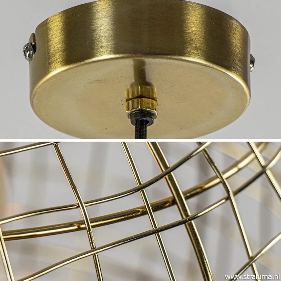 Hot Straluma Trendy hanglamp Mirana goud L&L