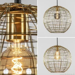 Hot Straluma Trendy hanglamp Mirana goud L&L
