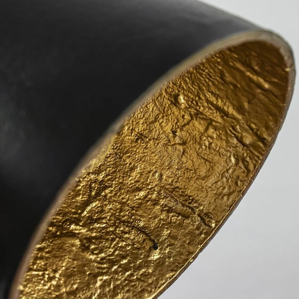 Outlet Straluma Trendy hanglamp Sumeri mat zwart met goud