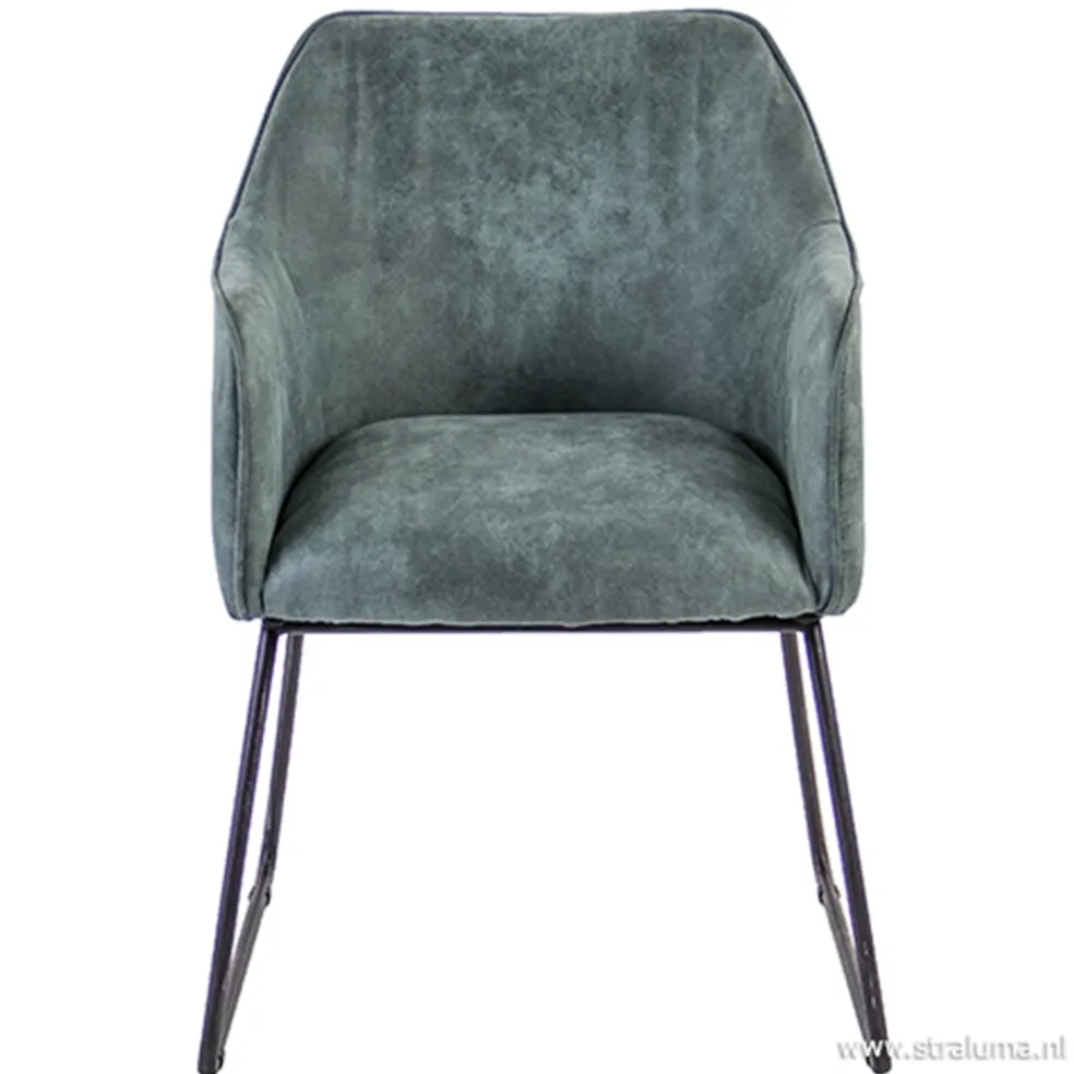 Flash Sale Straluma Trendy kuipstoel met zwart metalen poot