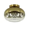 Outlet Straluma Trendy plafondlamp goud met goud gradiënt glas
