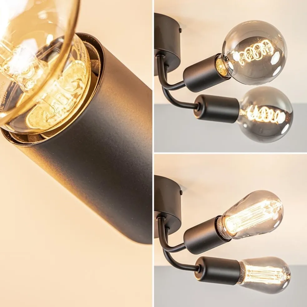 Best Straluma Trendy plafondlamp mat zwart exclusief lichtbron