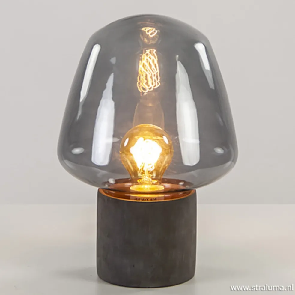 Fashion Straluma Trendy tafellamp met smokey glas