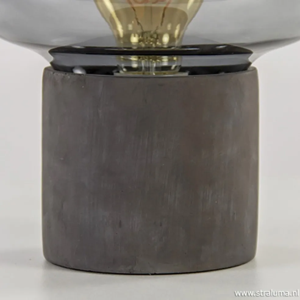 Fashion Straluma Trendy tafellamp met smokey glas