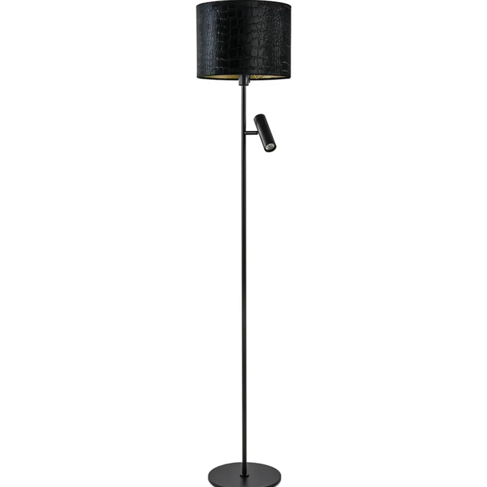 Cheap Straluma Trendy vloerlamp met kap zwart met goud